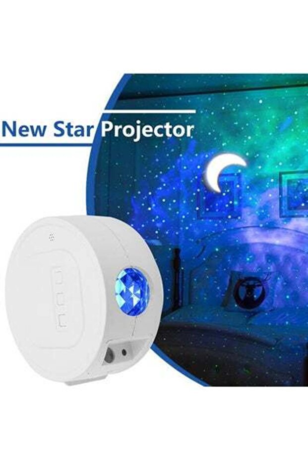 مصباح عرض السماء المرصعة بالنجوم باللون الأبيض - 3