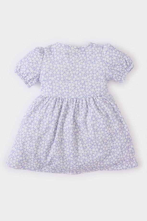 Kız Bebek Çiçekli Kısa Kollu Yazlık Elbise C4491a525sm - 3
