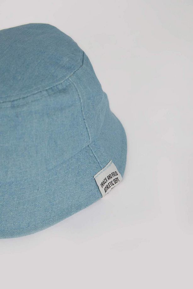 Erkek Çocuk Etiket Baskılı Jean Bucket Şapka B7890A825SM - 2