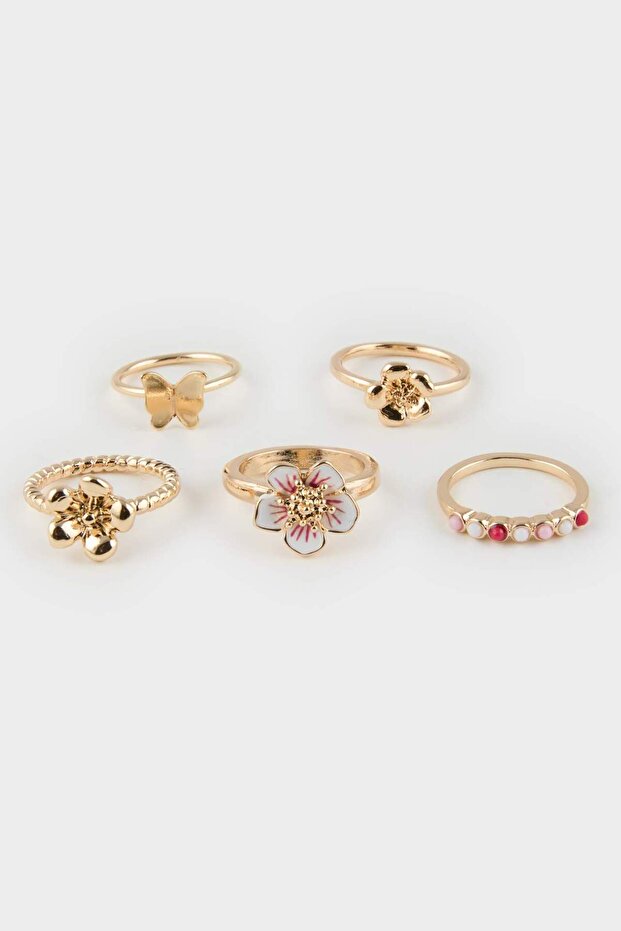 Women's 5-Piece Gold Ring E8072Axns