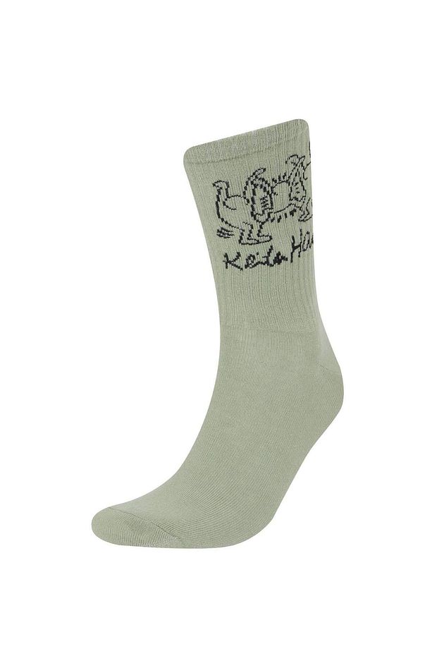 Erkek Keith Haring 2'li Pamuklu Uzun Çorap E5152axns - 3