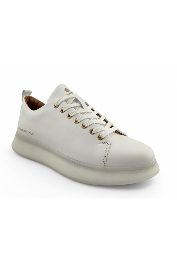 Hammerjack Rabat Genuine Leather Men's Casual Shoes-White