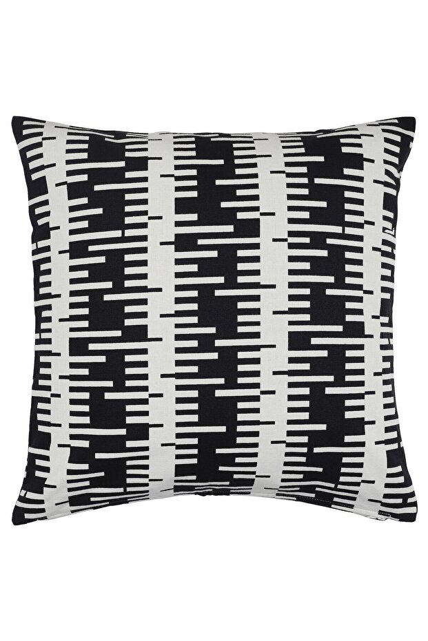 STOCKHOLM 2025 Cushion Cover 50x50 cm Off-White/Black Cotton, IKEA
