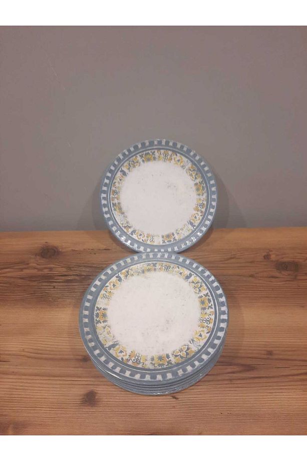 KERAMİKA SERVİS TABAĞI 26 CM 6 ADET DESENLİ - 5