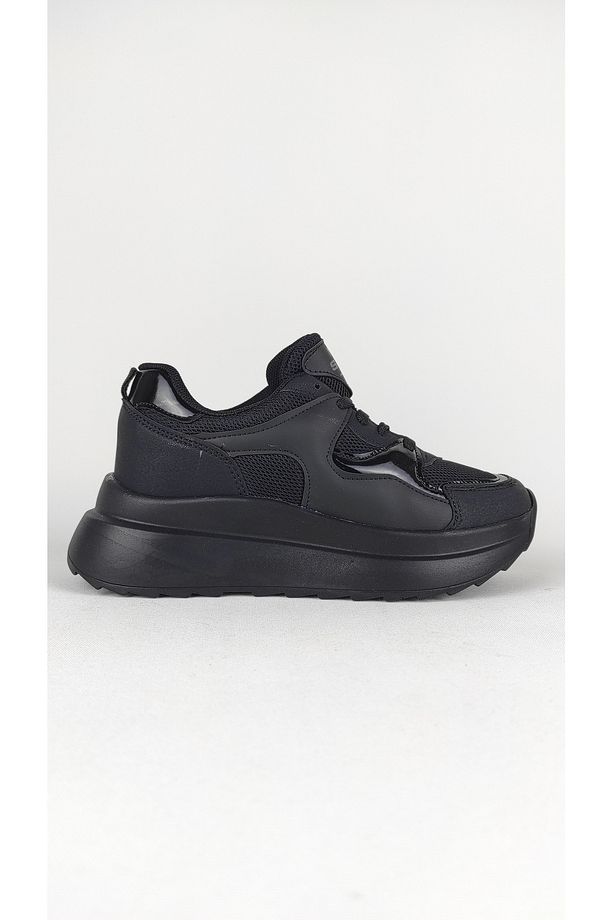 Günlük Kadın Sneaker Bağcıklı Hafif Kalın Yüksek Tabanlı Yürüyüş Nefes Alan Spor Ayakkabı - 5