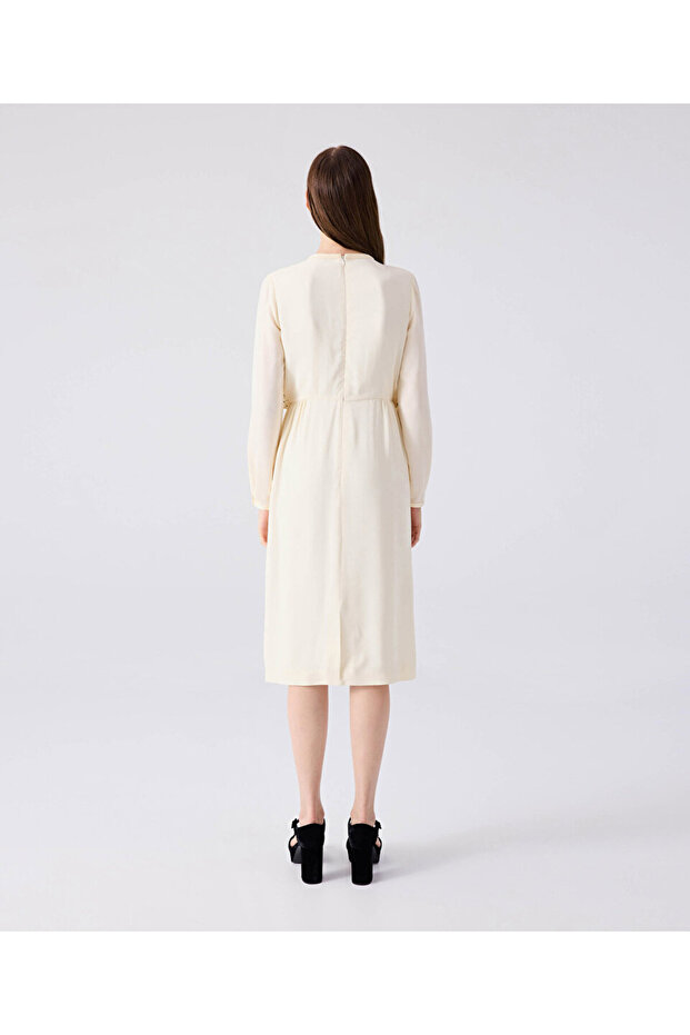 Hotfix baskılı elbise - 5