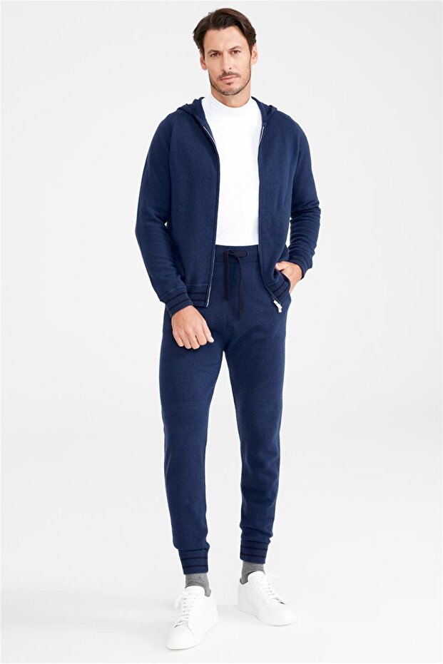 Mavi Yün Kaşmir Eşofman Takımı - 6