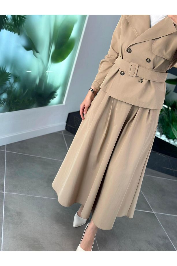 Trend Trenç Model Etekli Takım 25YT619 Bej - 4