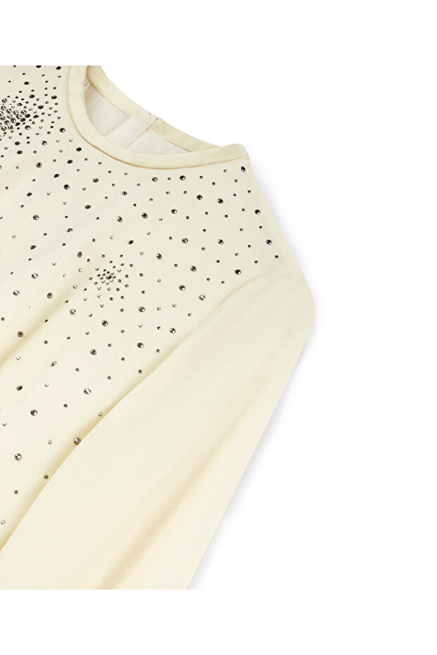 Hotfix baskılı elbise - 4