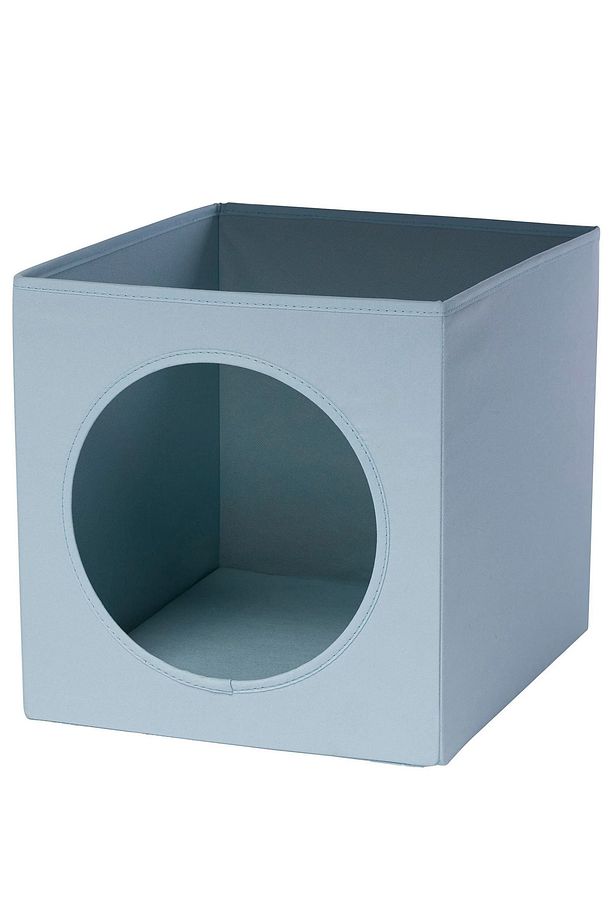 Raf Kedi Yatağı Kutusu Pencereli Kutu 33x38x33cm Mavi UB018 - 5