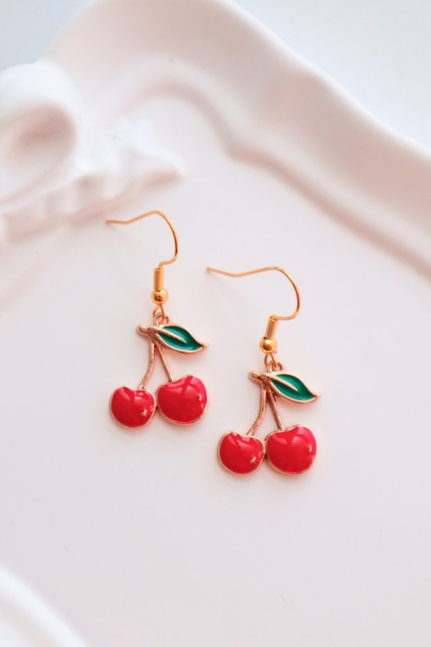 Y2K Cherry Imported Earrings