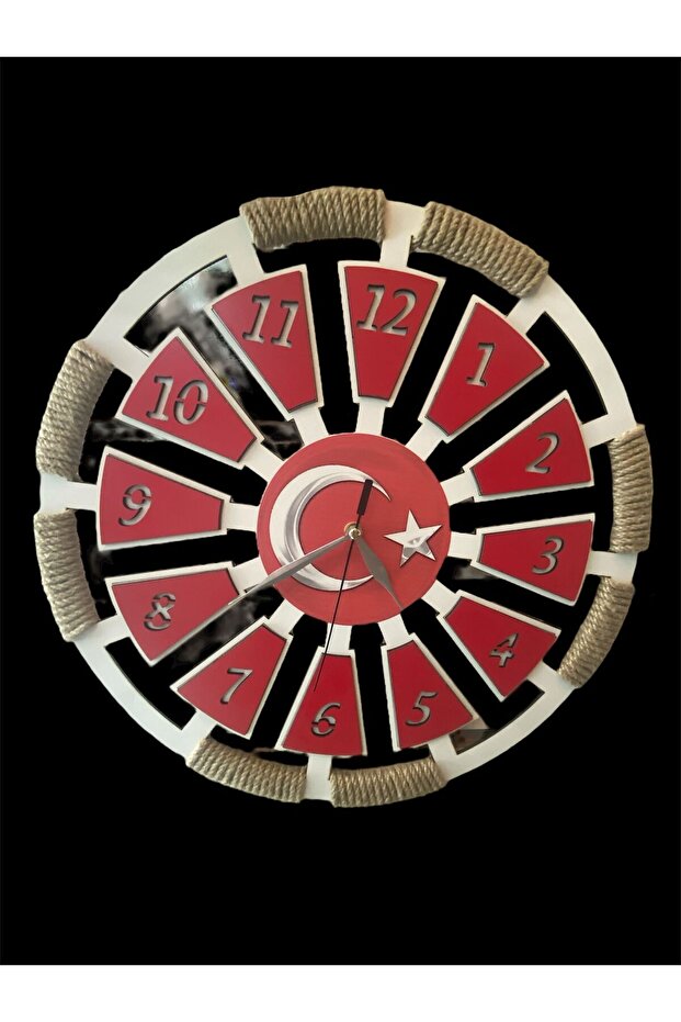 ay yıldız duvar saati