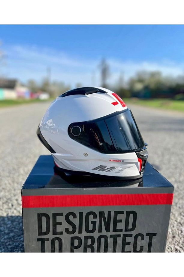 Helmets Stinger 2 Solid a1 Kask (Şeffaf vizörlü) - 1