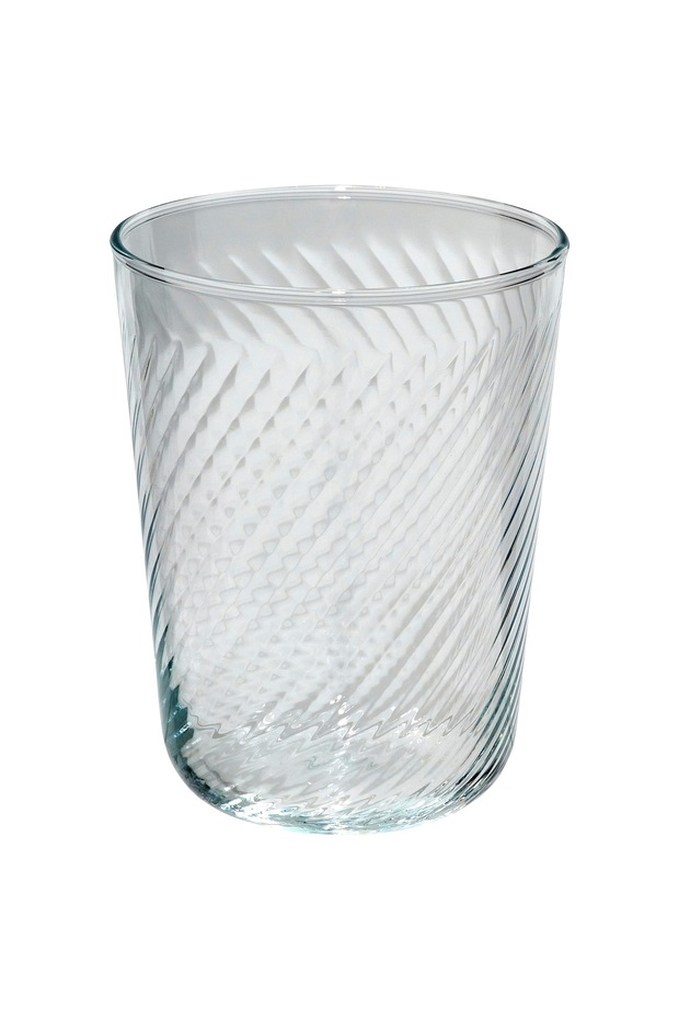 KLIPPLAX Clear Glass by IKEA 25 cl Elegant Drinkware, Smooth Outside, Patterned Inside