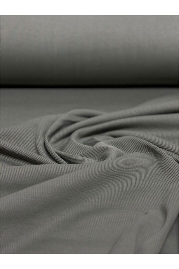 Haki Yeşil Kaşkorse Kumaş Yumuşak, Esnek ve Nefes Alabilen 110 cm En Metre ile Satış - 1