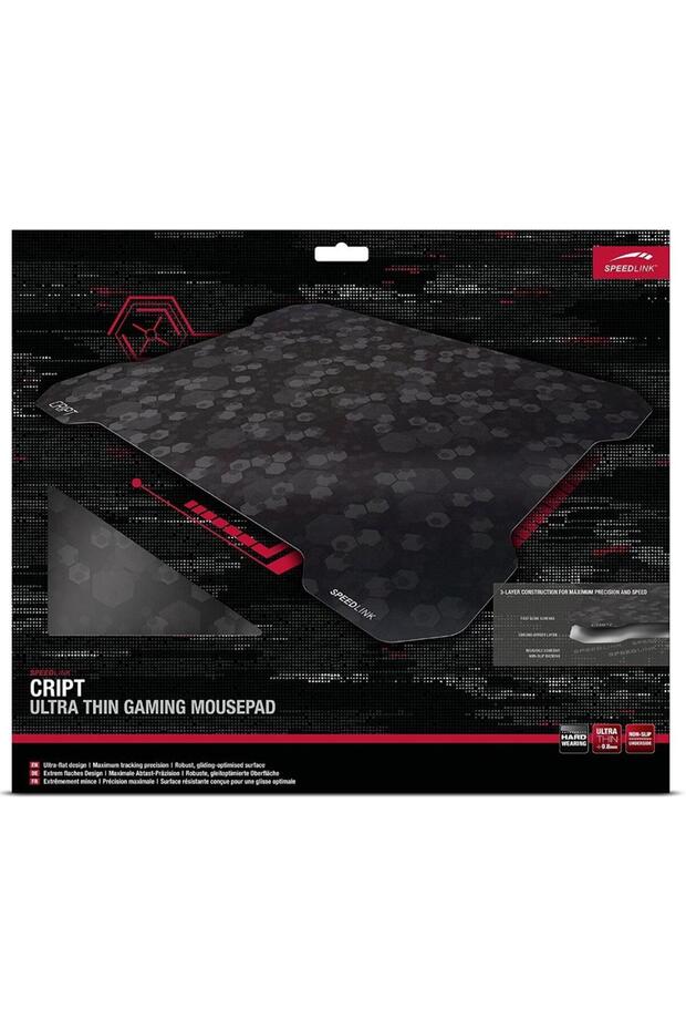 Mouse pad Gaming Speedlink Cript Ultra Thin (Μαύρο) - 3