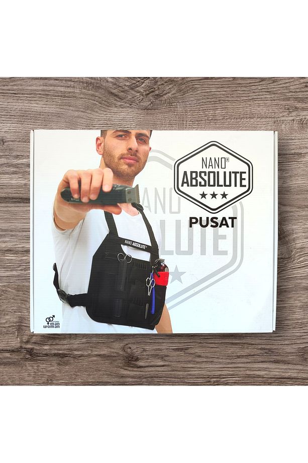 Pusat Kuaför Berber Aksesuar Yeleği - Profesyonel Saç Kesim ve Bakım Önlüğü - 3