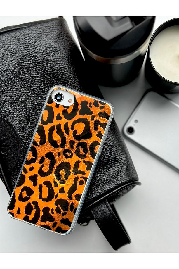 Iphone 7 - 8 - Se 2020 Shine Leopar Renk Geçişli Esnek Silikon Kılıf - 3