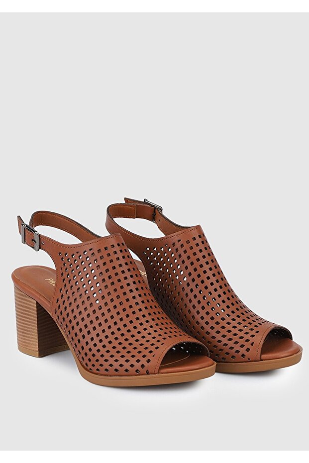 Taba Kadın Düz Sandalet - 2