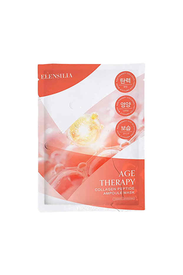 Collagen and Peptide Complex Anti-Aging Sheet Mask Elensilia Collagen Peptide Ampoule Mask