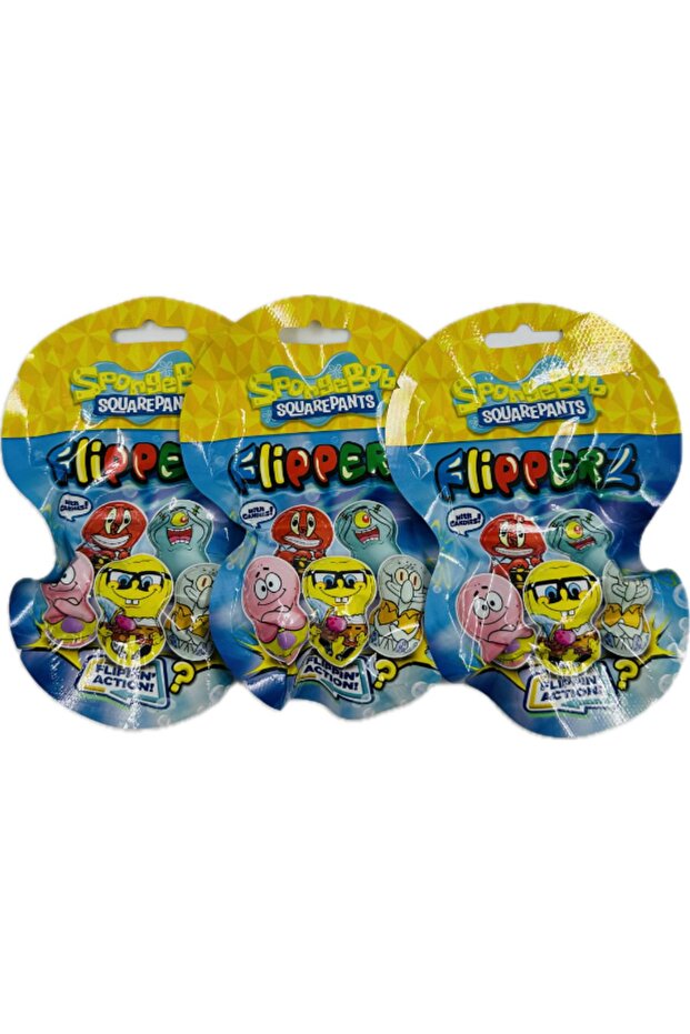 Flipperz Sünger Bob SpongeBob Square Pants Avantaj Paket 3 lu - 1