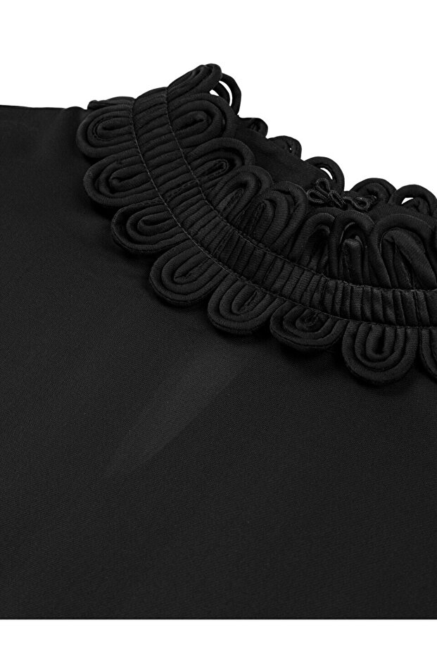 Nakışlı ipek bluz - 2