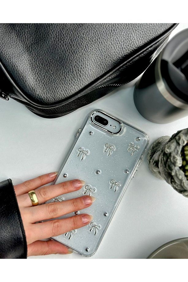 Iphone 7 Plus Ve 8 Plus Uyumlu Mini Fiyonk Oyuncak Tasarımlı Esnek Silikon Kılıf - 6
