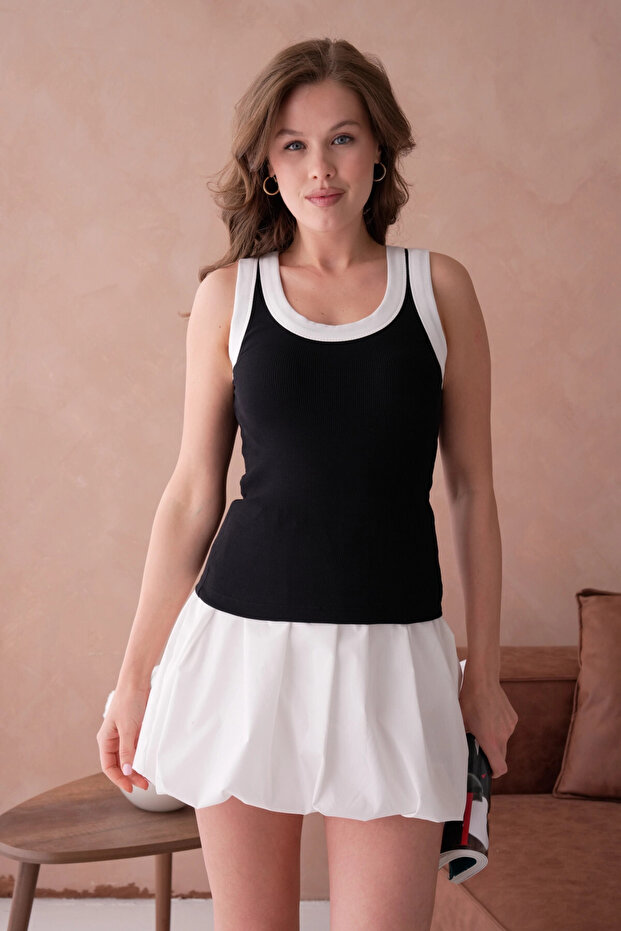 Garnili Slim Fit Ribbed Basic Undershirt - 4