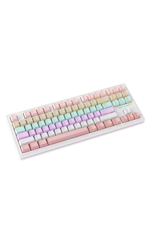 ATTACK SHARK M87 RGB Kablosuz Şarjlı Üçlü Mod 4000mAh PBT Mekanik Klavye Mac ve Win Uyumlu - 2