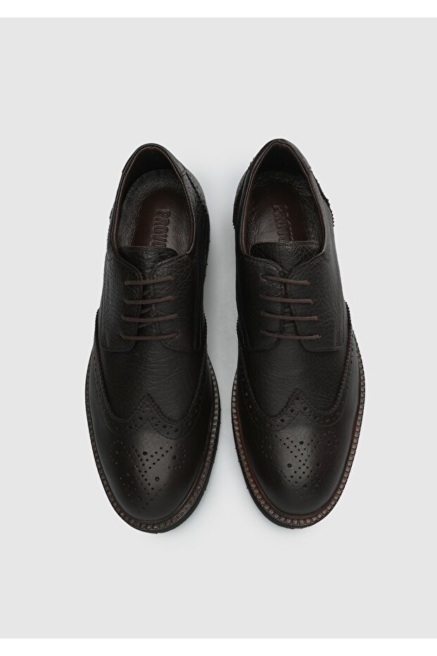 Kahve Deri Erkek Ayakkabı - 5