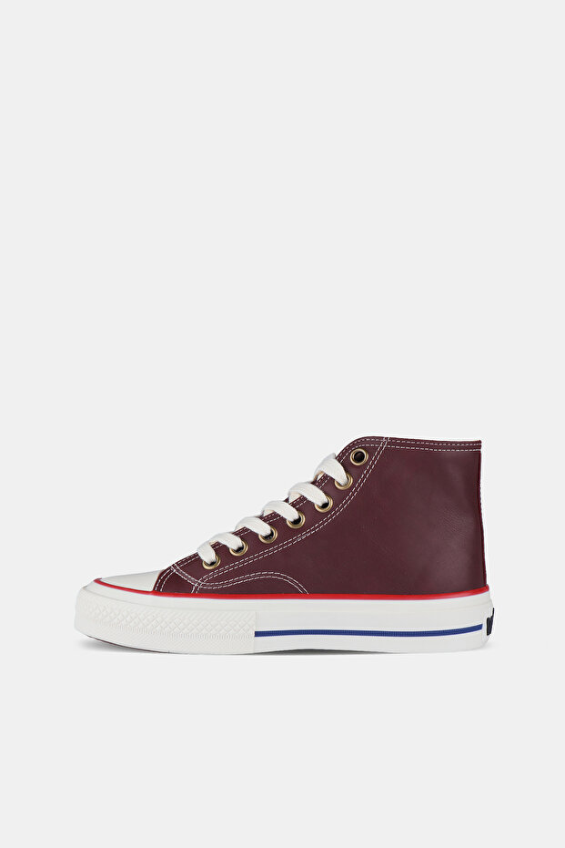 Monno Basic Unisex Genç Bordo Sneaker - 2