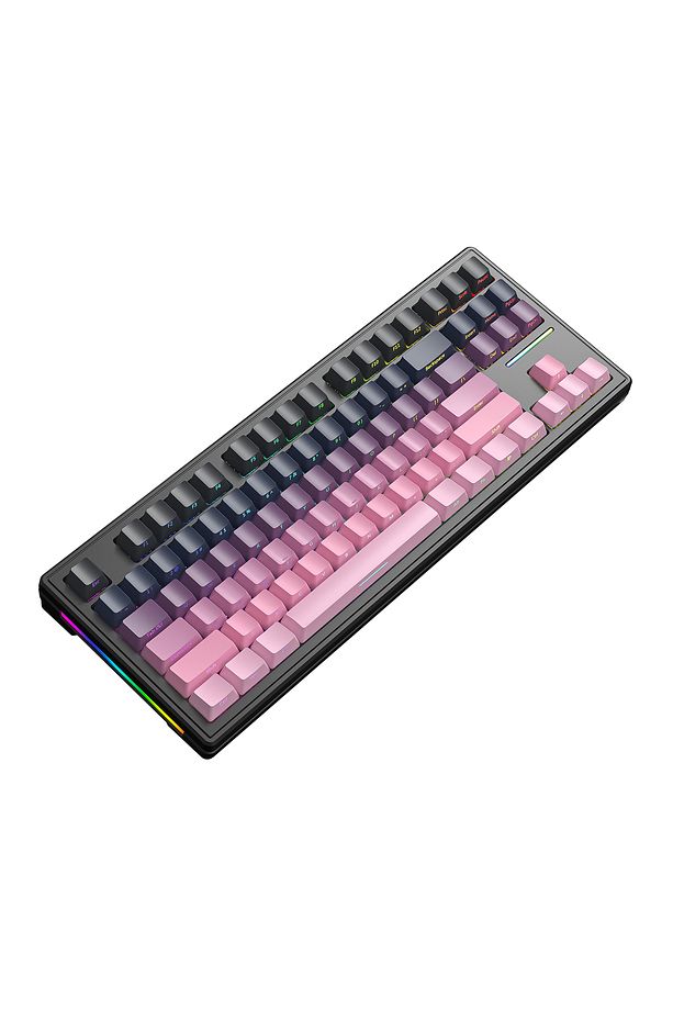 ATTACK SHARK M87 RGB Kablosuz Şarjlı Üçlü Mod 4000mAh PBT Mekanik Klavye Mac ve Win Uyumlu - 4