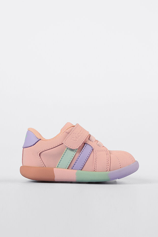 Heika Basic Girls First Step Powder Sneaker - 1