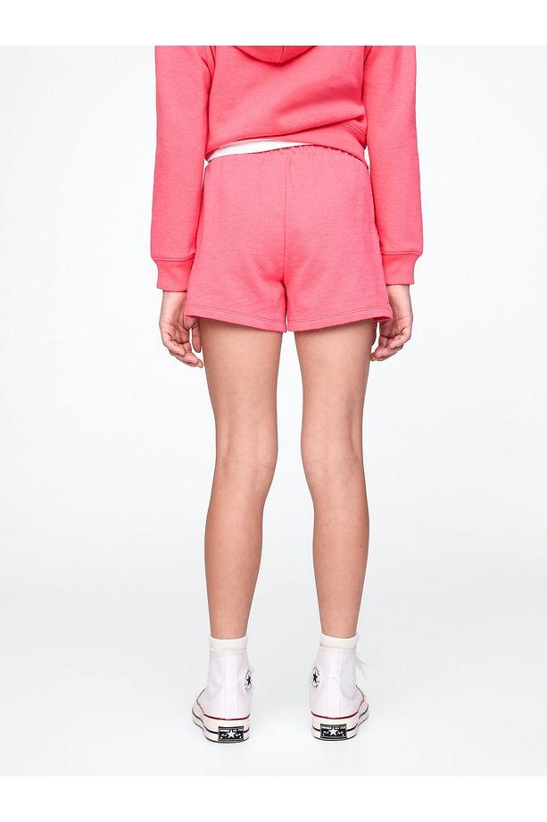 Kız Çocuk Pembe Gap Logo Havlu Kumaş Pull-On Şort - 3