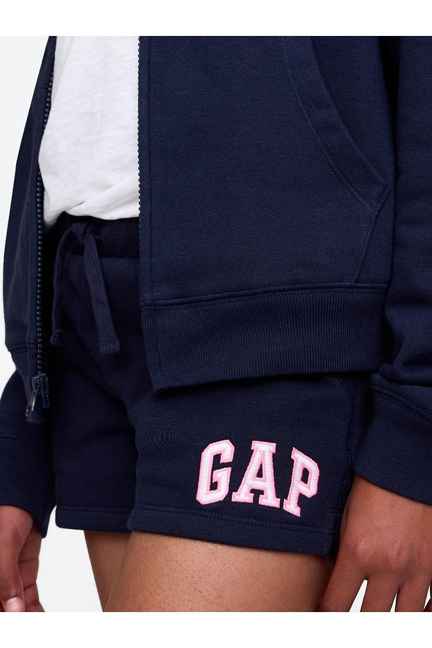 Kız Çocuk Lacivert Gap Logo Havlu Kumaş Pull-On Şort - 2