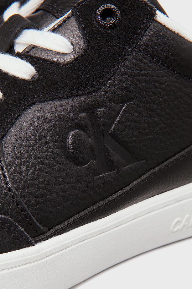 Deri ve Süet Detaylı Sneaker Ayakkabı YM0YM011530GM Erkek AYAKKABI YM0YM01153 0GM - 6