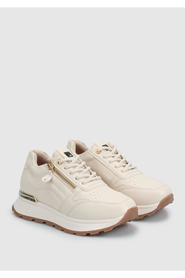 Bej Kadın Sneaker - 2