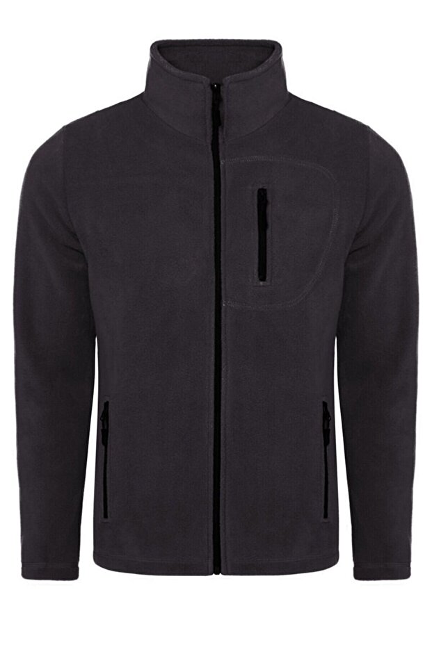 Men's Full-Zip 3-Pocket Outdoor Fleece Jacket Tactical Fleece Polar-gns