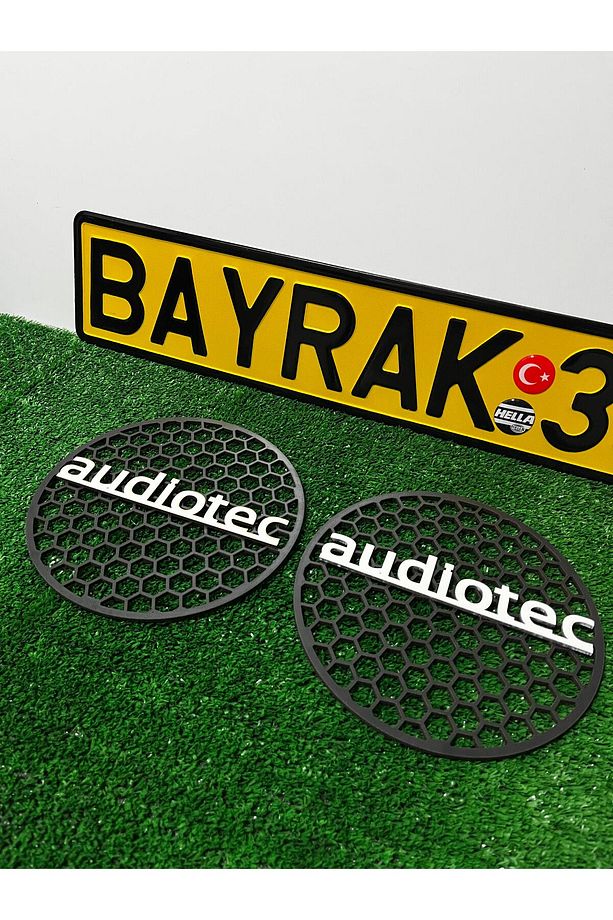 20CM Audiotec Yazılı Midrange Kapağı 20Cm Midrange Hoparlör Kapağı Yazılı Kasnak - 6