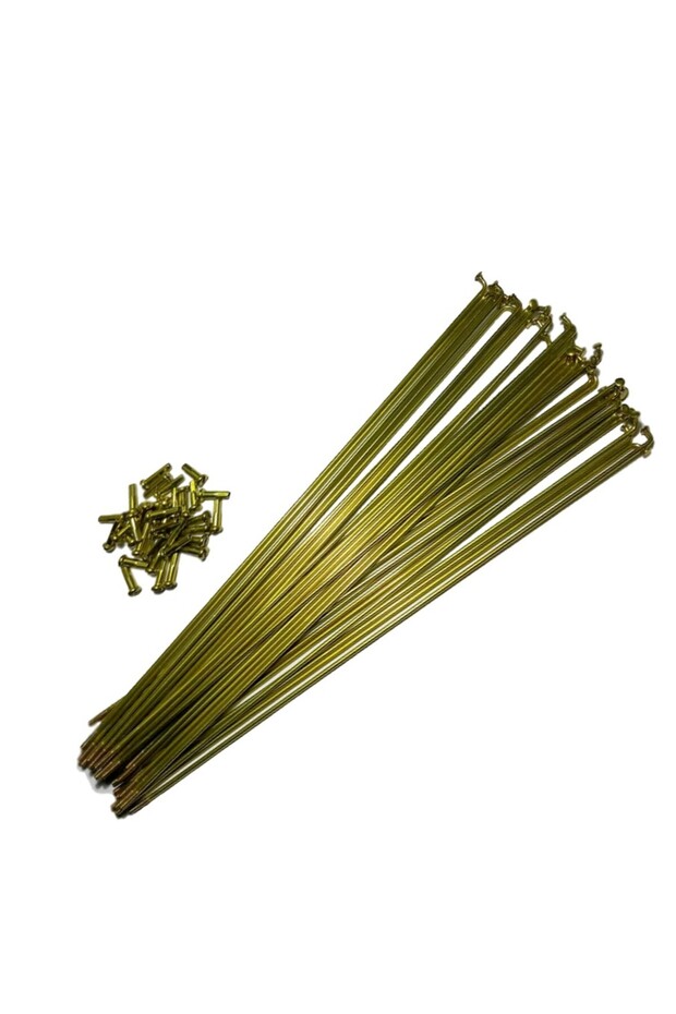 Bisiklet 2mm 255 Mm Gold Sarı Jant Teli Bisiklet Jant Teli - 2