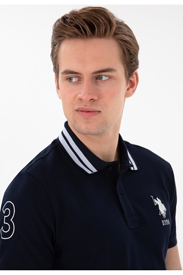U.S. Polo Assn. Men's Slim Fit Polo Neck Basic T-Shirt