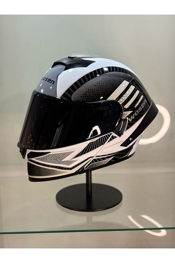 Ws-202 Güneş Gözlüklü Çene Açılır Kask Siyah Vizörlü D1 - 2