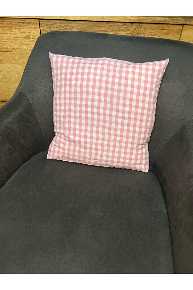 غطاء وسادة من القماش القطني مكون من قطعتين - 1