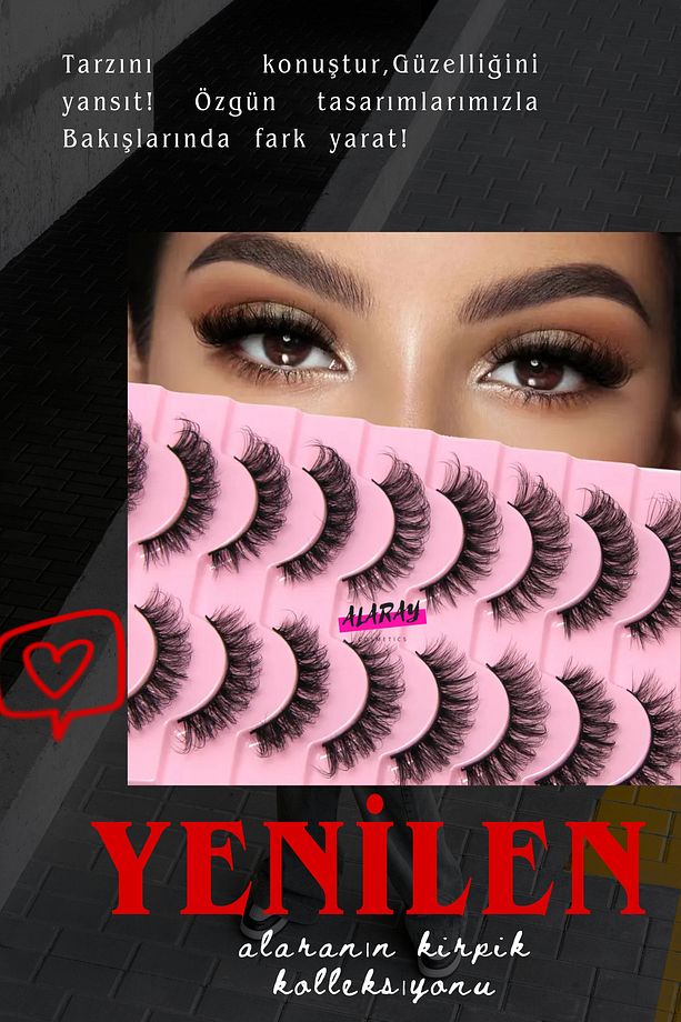 Takma Ipek Kirpikler Alara^nın Kolleksıyonu Wıspy Tarzı 10 Cıft 5d Curl Rus Volume- Etkili Bakışlar - 4