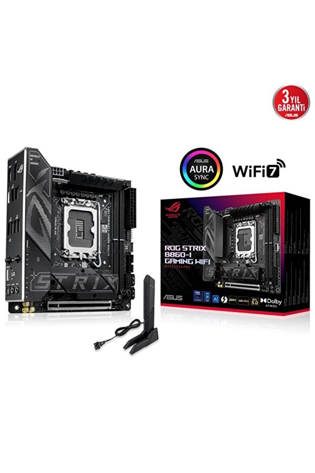 ROG STRIX B860-I GAMING WIFI7 DDR5 HDMI-DP THUNDERBOLT4 PCIE 5.0 1851P mITX - 1