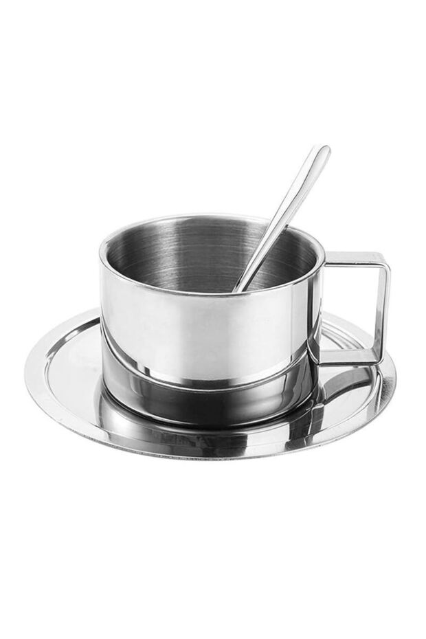304 Steel 200 ml Double Walled Espresso Coffee Cup Set Presentation Cup Mt119