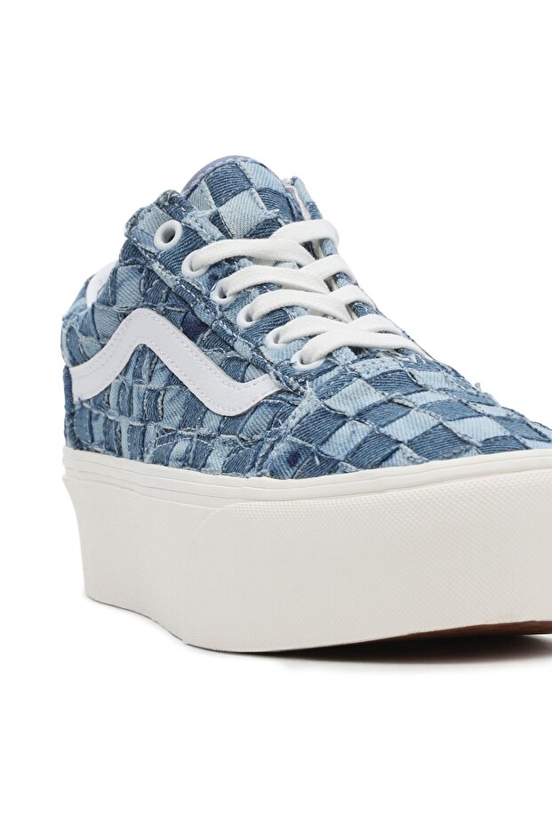 Ua Old Skool Stackform Blue Sneaker - 7