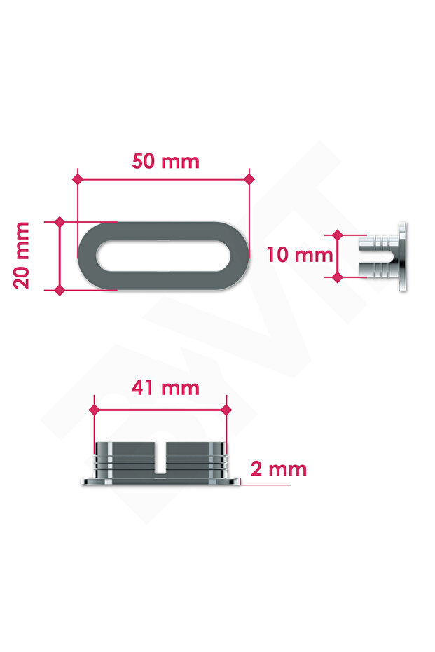 OVAL LAVABO YÜZÜĞÜ 2 ADET - 4