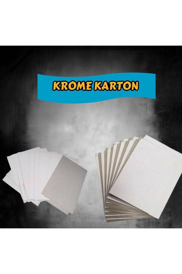 70 X100 Cm lüks krome karton kalın Kağıt Ambalaj Kağıdı önü beyaz arkası gri 180gr (10 Adet-1,26 KG) - 3