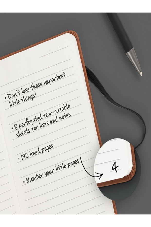 Bookaroo Notebook (A6) Cep Defteri-Dark Red - 6